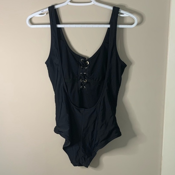 Women’s black one piece tie up  swim suit - Picture 5 of 5